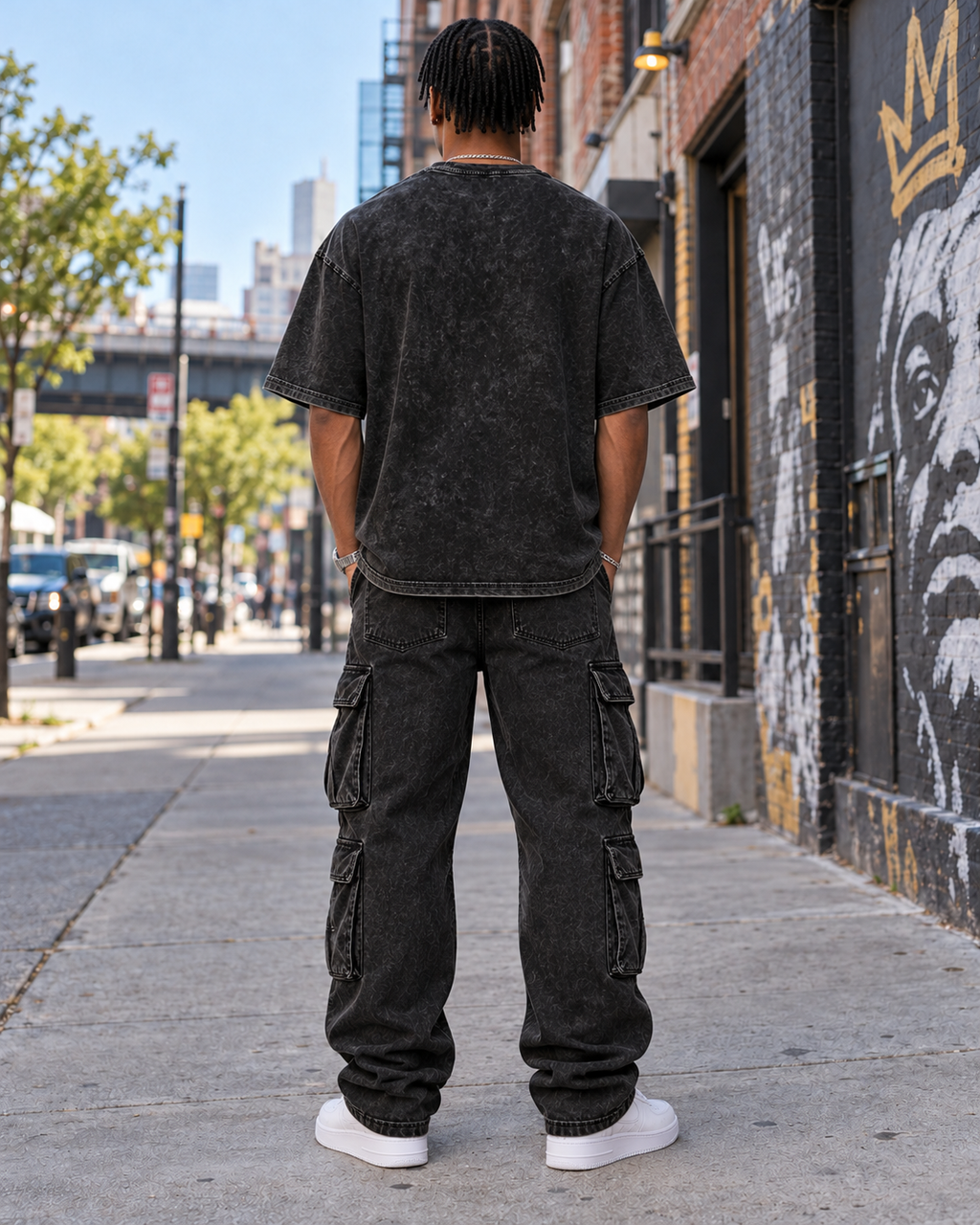 Made Through the Storm Snow Washed Oversized Cotton T-Shirt