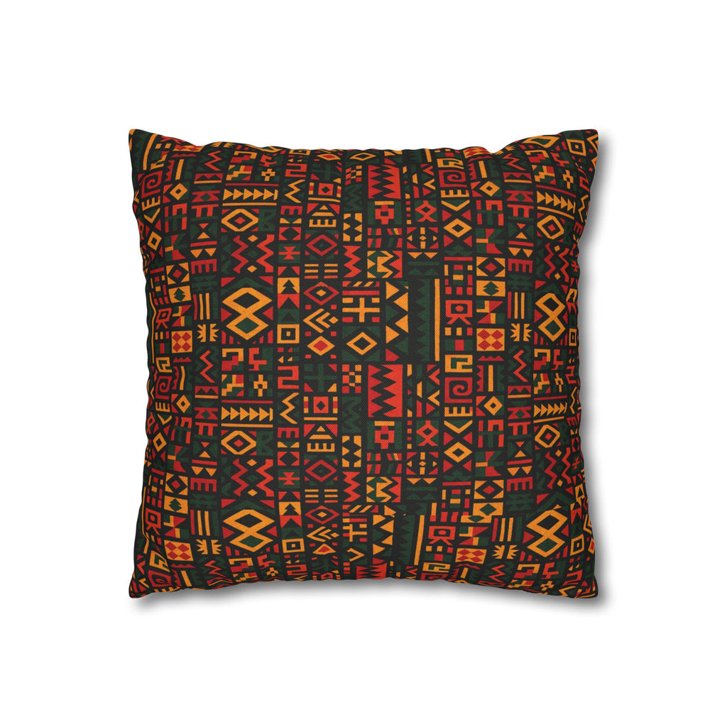 Tribal Geometric Pattern Pillowcase | Spun Polyester Square Pillowcase