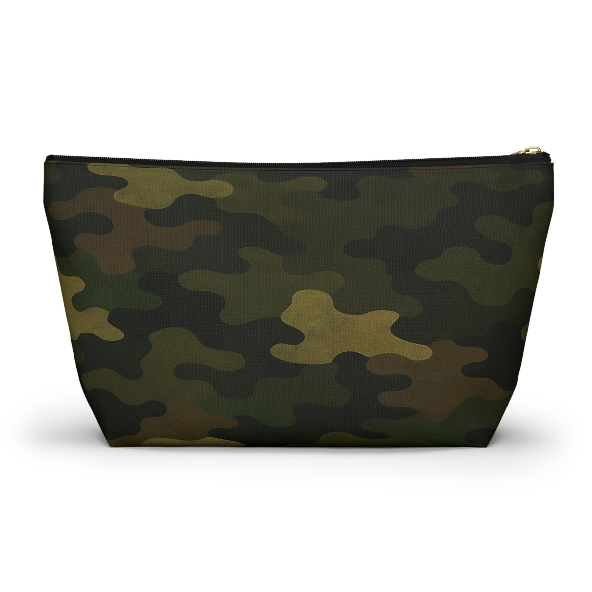 Camo Pattern Accessory Pouch | T-Bottom Zipper Pouch