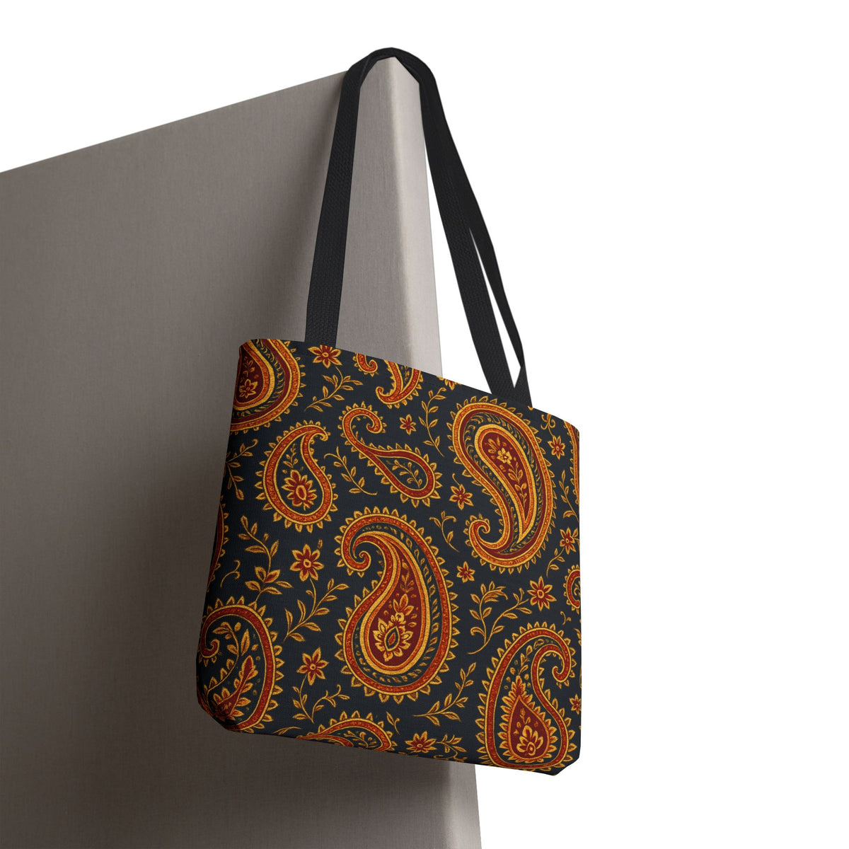 Autumn Paisley Pattern Tote Bag | All-Over Print