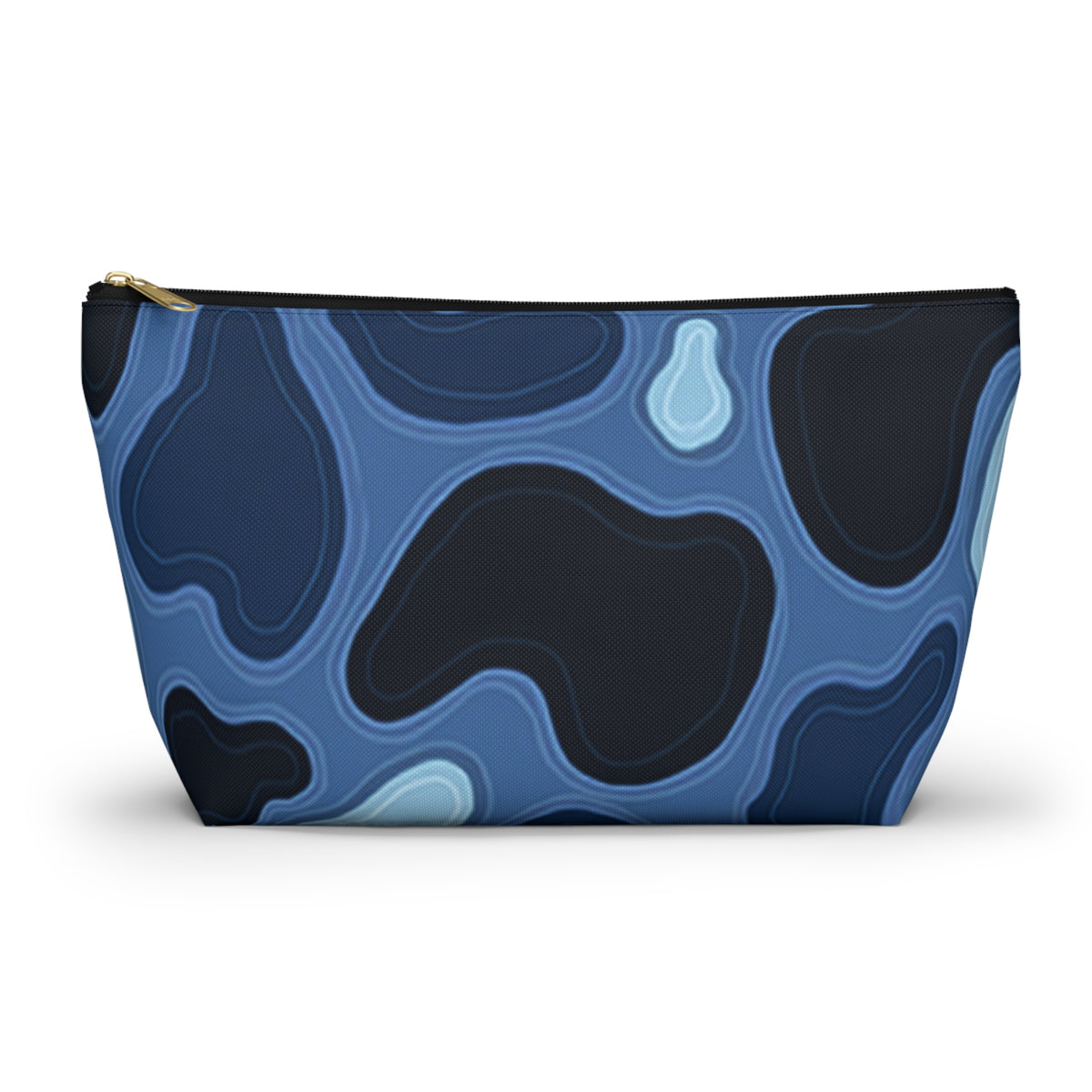 Patina Blue Topographic Accessory Pouch