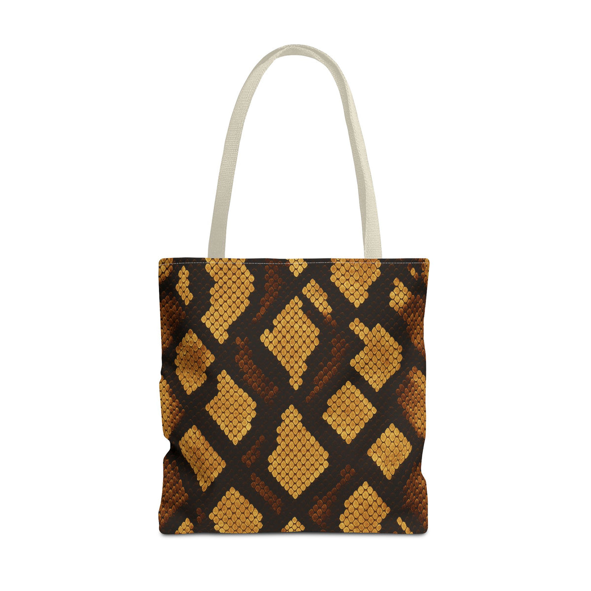 Gold Brown Snakeskin Tote Bag | Animal Print Handbag, Fashion Shoulder Purse, Trendy Shopping Tote, Stylish Carryall, Chic Travel Bag