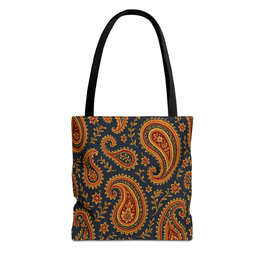 Autumn Paisley Pattern Tote Bag | All-Over Print