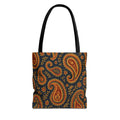 Autumn Paisley Pattern Tote Bag | All-Over Print