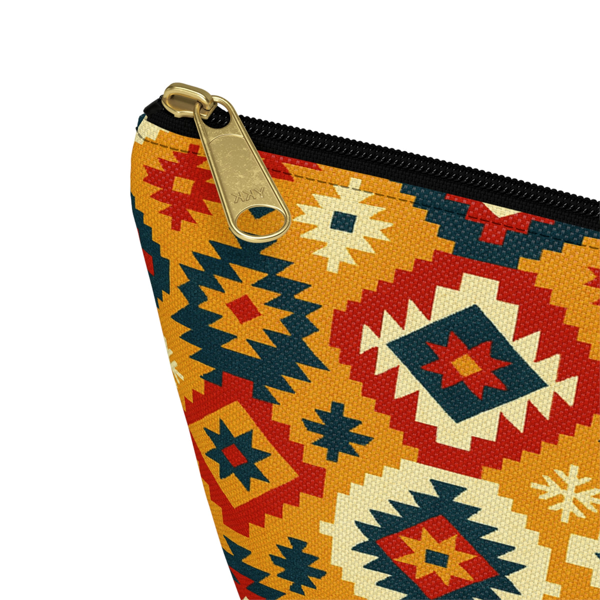Southwestern Geometric Accessory Pouch | T-Bottom Makeup Bag