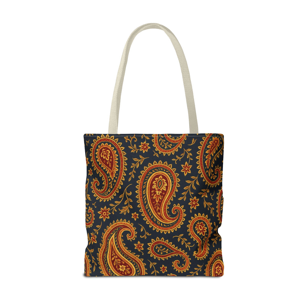 Autumn Paisley Pattern Tote Bag | All-Over Print