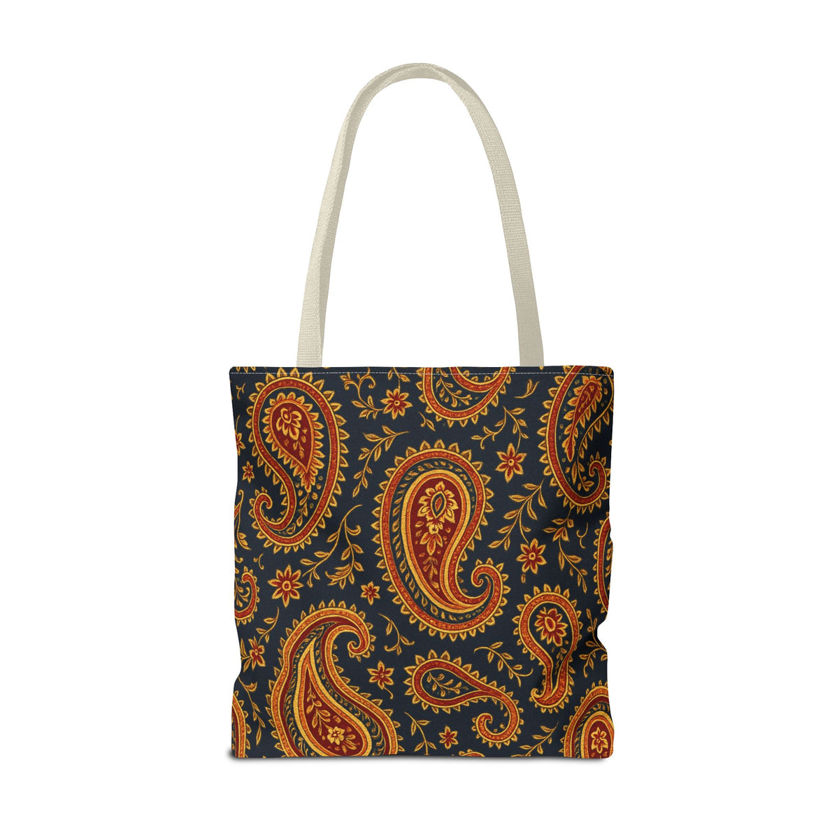Autumn Paisley Pattern Tote Bag | All-Over Print