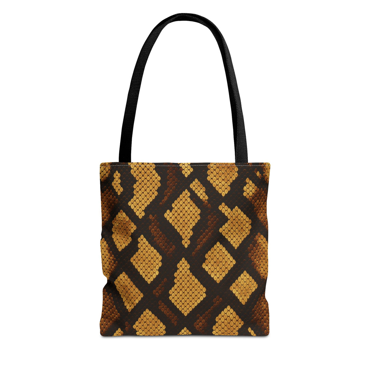Gold Brown Snakeskin Tote Bag | Animal Print Handbag, Fashion Shoulder Purse, Trendy Shopping Tote, Stylish Carryall, Chic Travel Bag