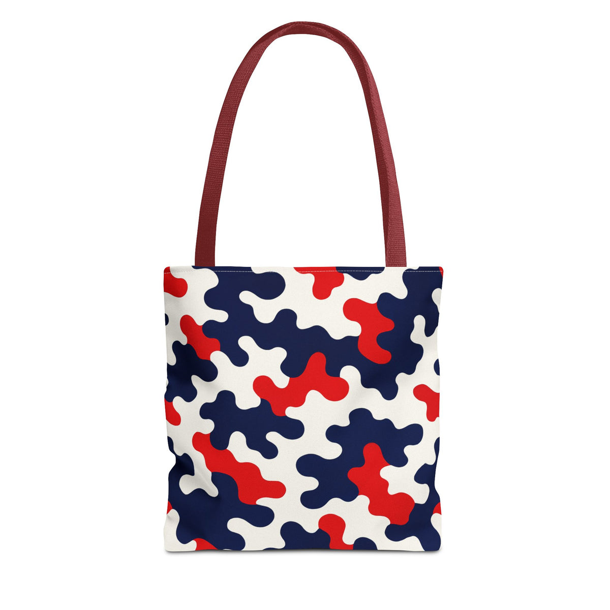 Black White Abstract Camouflage Tote Bag | All-Over Print