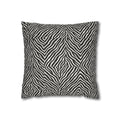 Black White Zebra Stripe Pillowcase | Animal Print Square Pillowcase