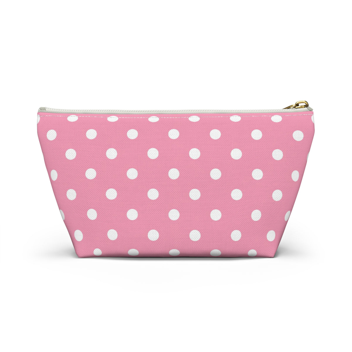 Pink Polka Dot Accessory Pouch | T-Bottom Makeup Bag