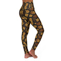 Brown Snake Skin Pattern Leggings | High Waisted Yoga Leggings