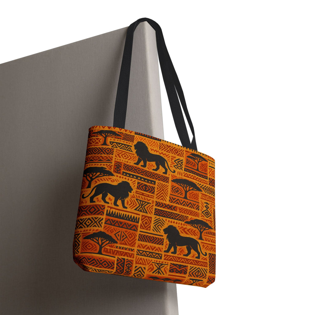 African Safari Lion Pattern Tote