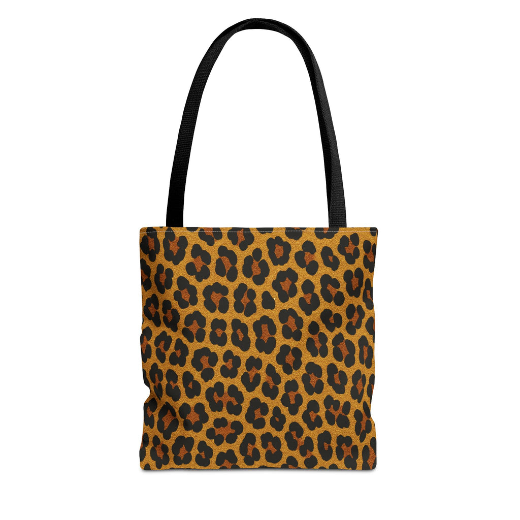 Leopard Print Tote Bag | All Over Print Animal Pattern, Reusable Shopping Bag