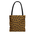 Leopard Print Tote Bag | All Over Print Animal Pattern, Reusable Shopping Bag