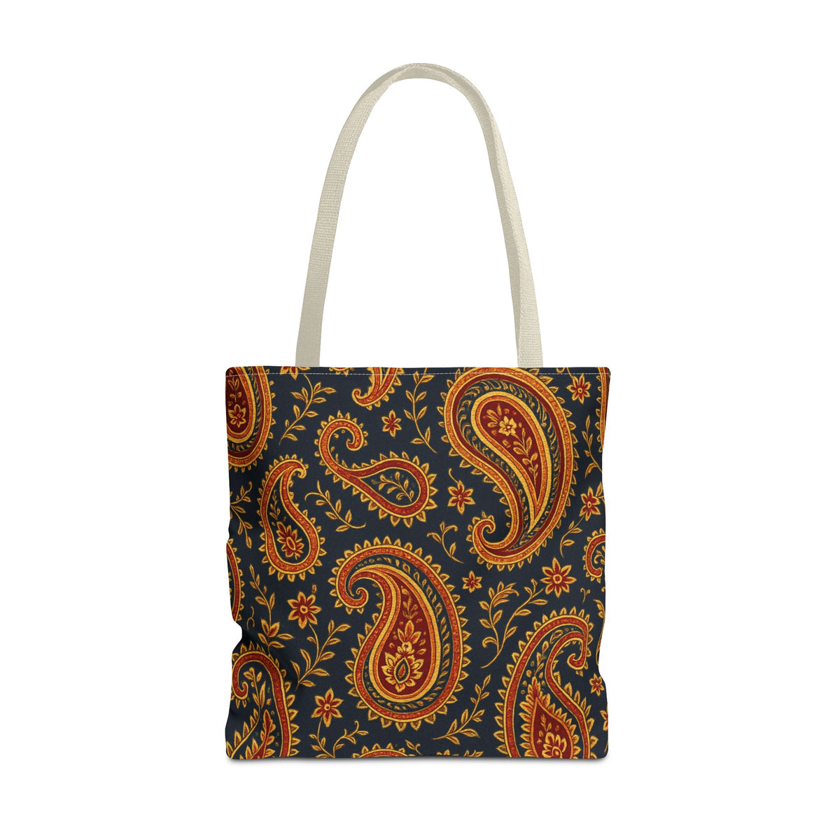 Autumn Paisley Pattern Tote Bag | All-Over Print