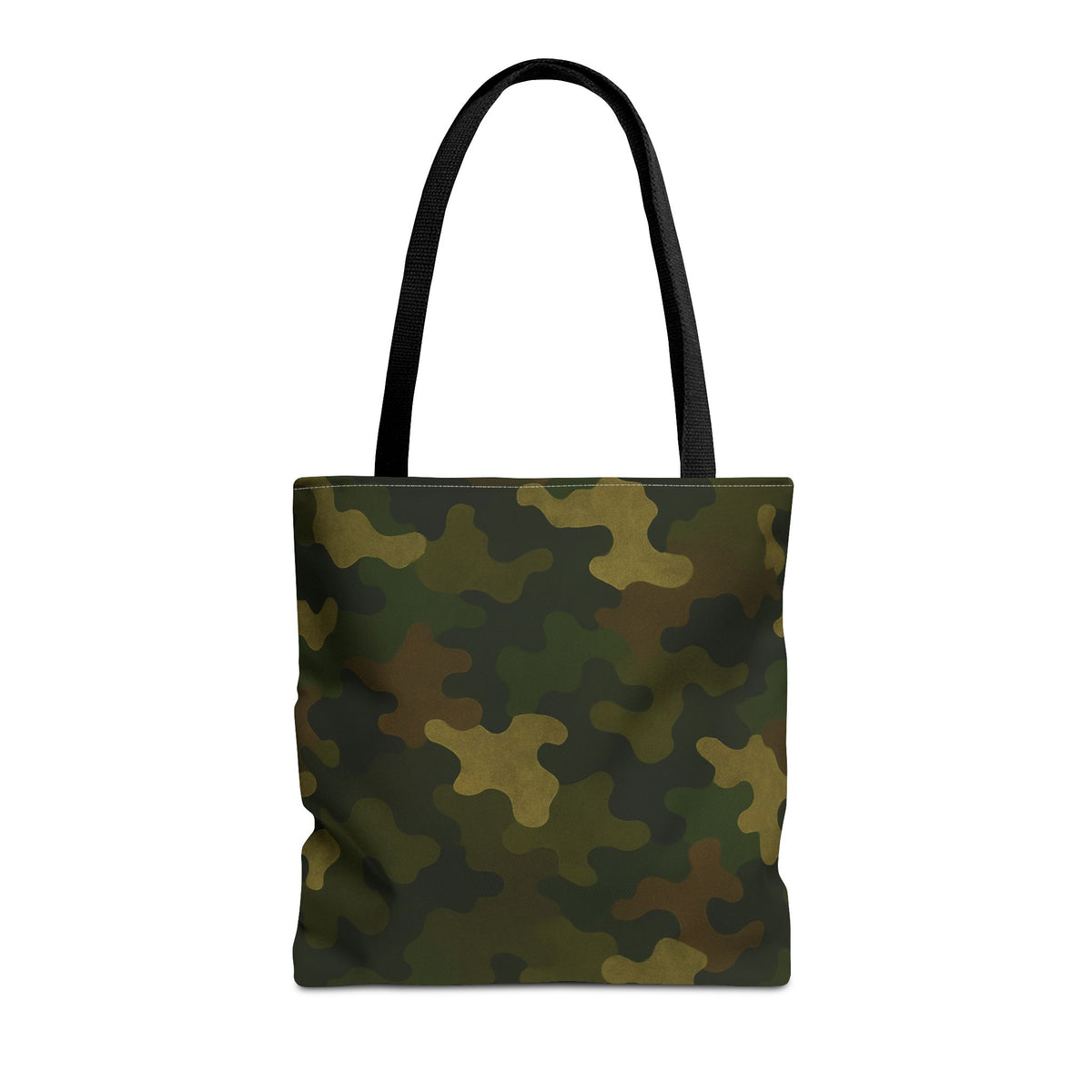 Green Camo Pattern Tote Bag | All-Over Print Canvas Tote