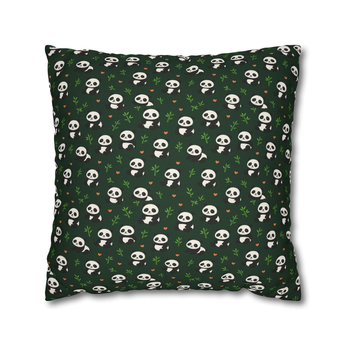Panda Pattern Pillowcase, Decorative Pillow Cover, Animal Print Cushion Case, Cute Home Decor Accent, Gift for Panda Lovers