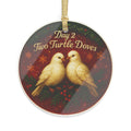 Two Turtle Doves Ornament | Acrylic Christmas Tree Decoration | 12 Days of Christmas Ornament | Holiday Home Decor & Keepsake Gift