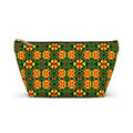 Geometric Kaleidoscope Accessory Pouch | T-Bottom Zipper Pouch