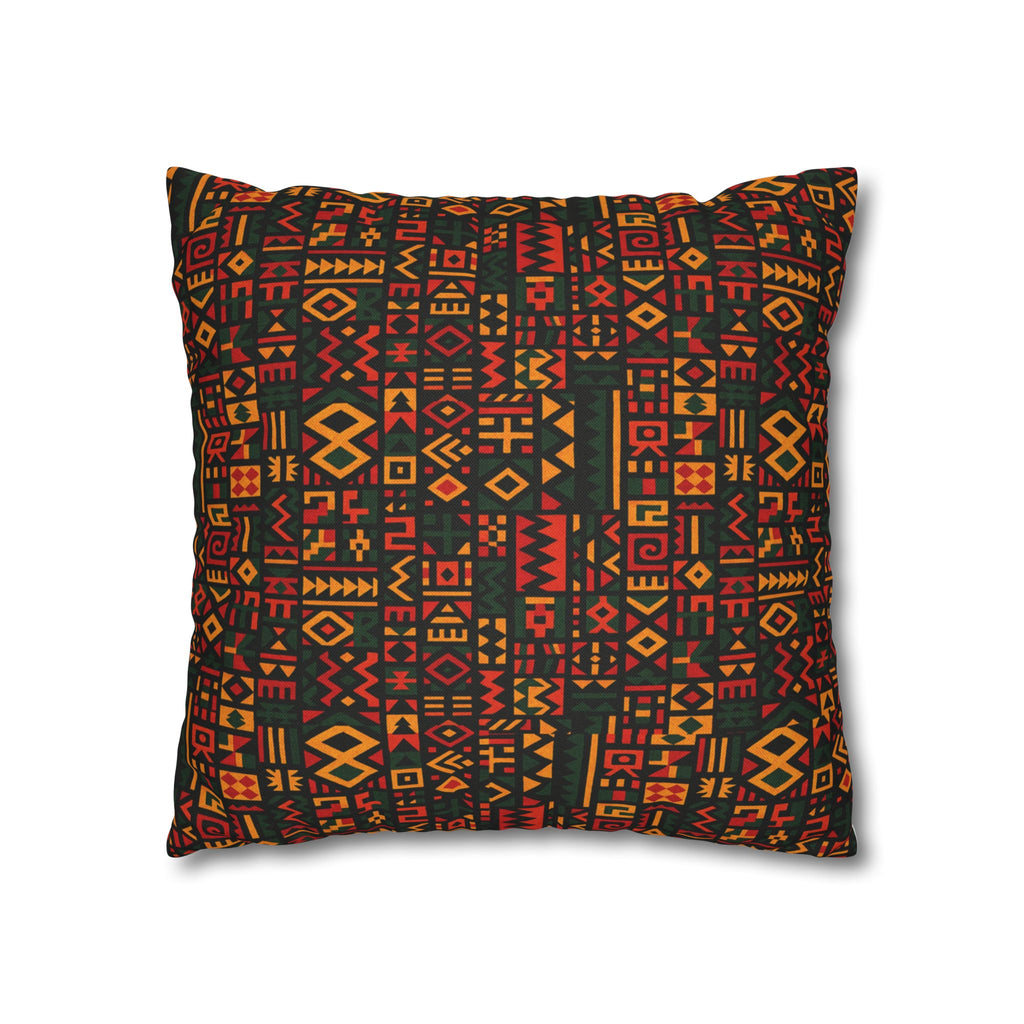 Tribal Geometric Pattern Pillowcase | Spun Polyester Square Pillowcase