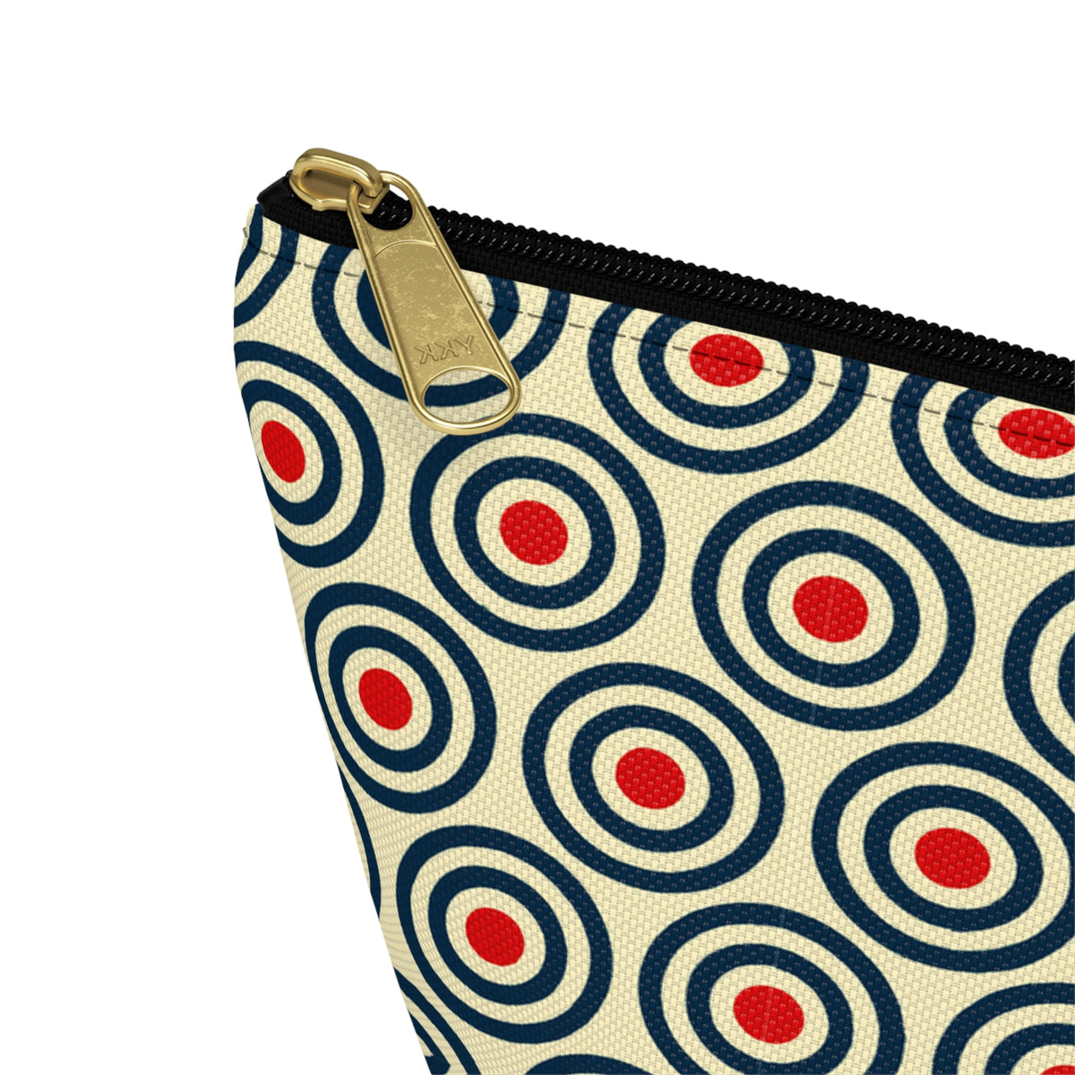 Retro Concentric Circles Accessory Pouch