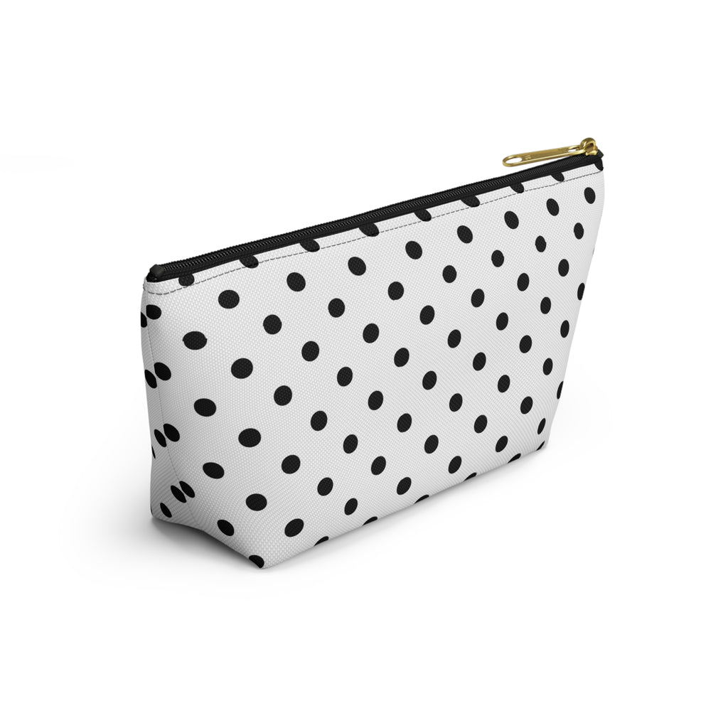 Black Polka Dot Accessory Pouch