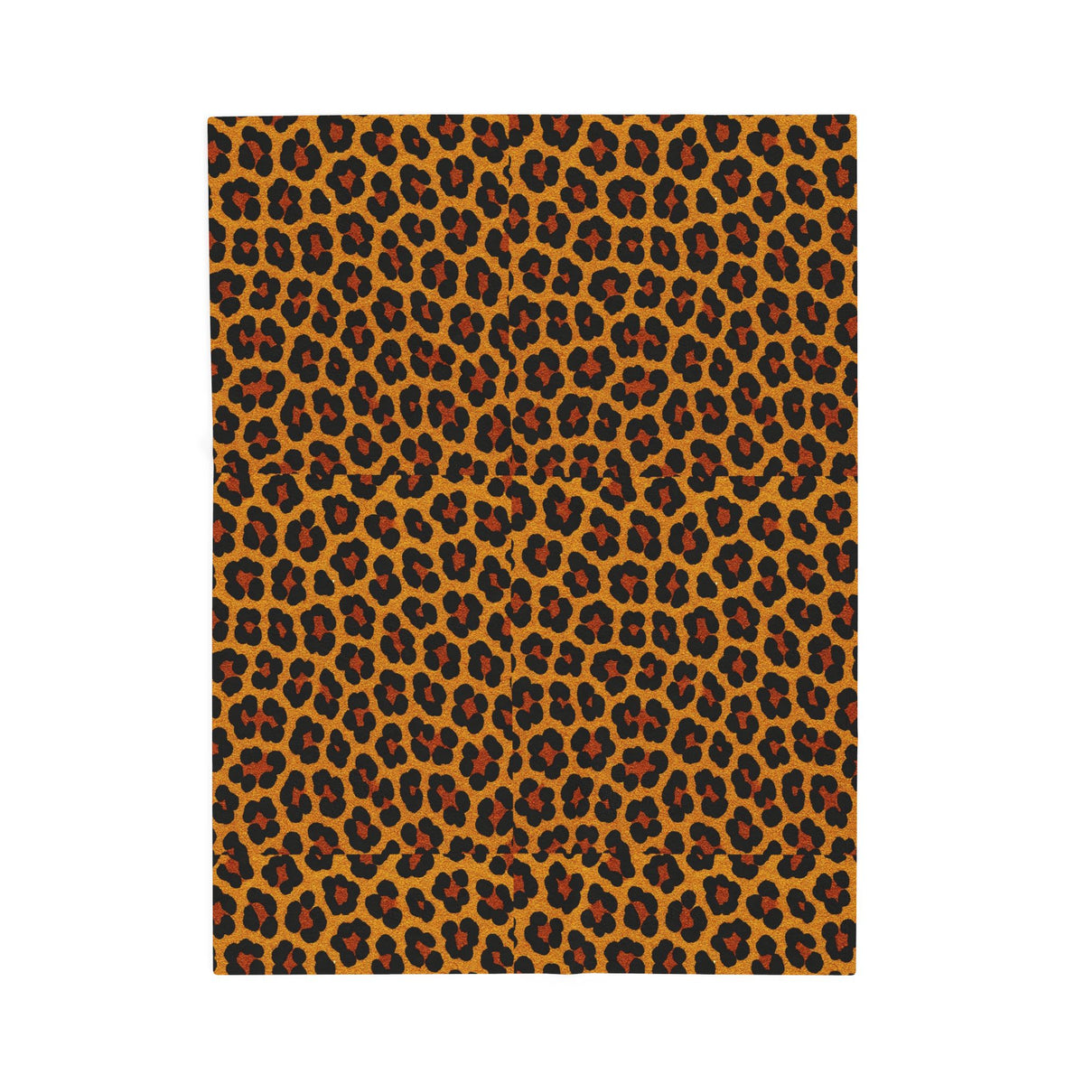 Leopard Print Velveteen Plush Blanket | Animal Print Cozy Throw