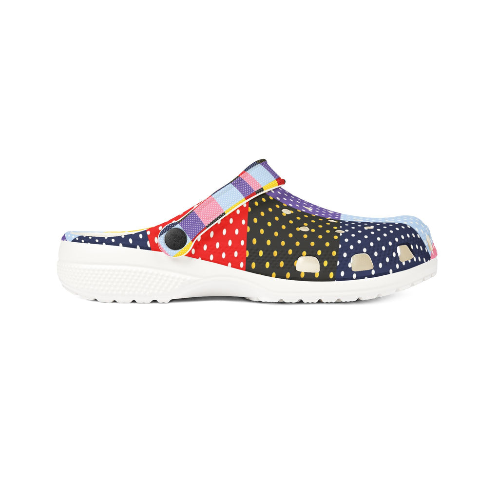 Patchwork Polka Dot EVA Clogs