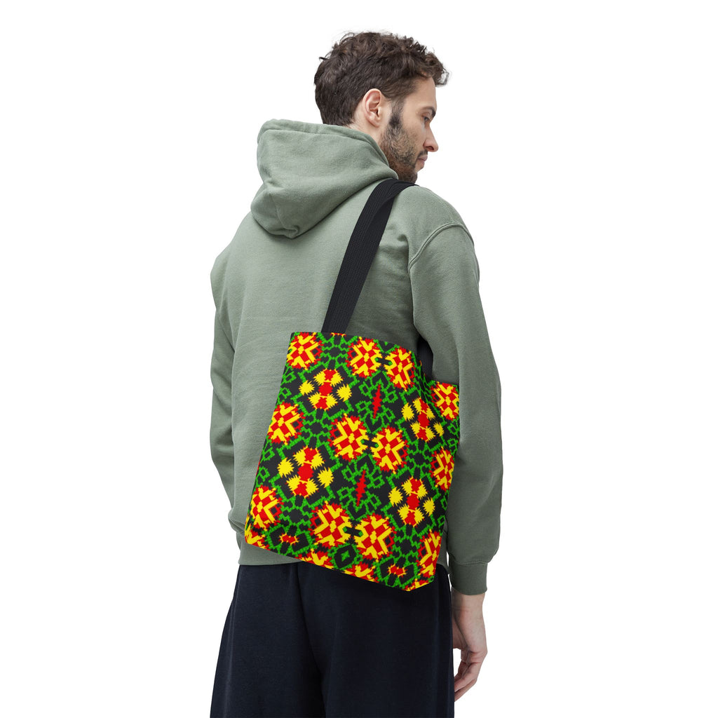 African Print Tote Bag, Ankara Tote, Ethnic Style Handbag, Colorful Market Bag, Tribal Print Shoulder Bag, Beach Tote