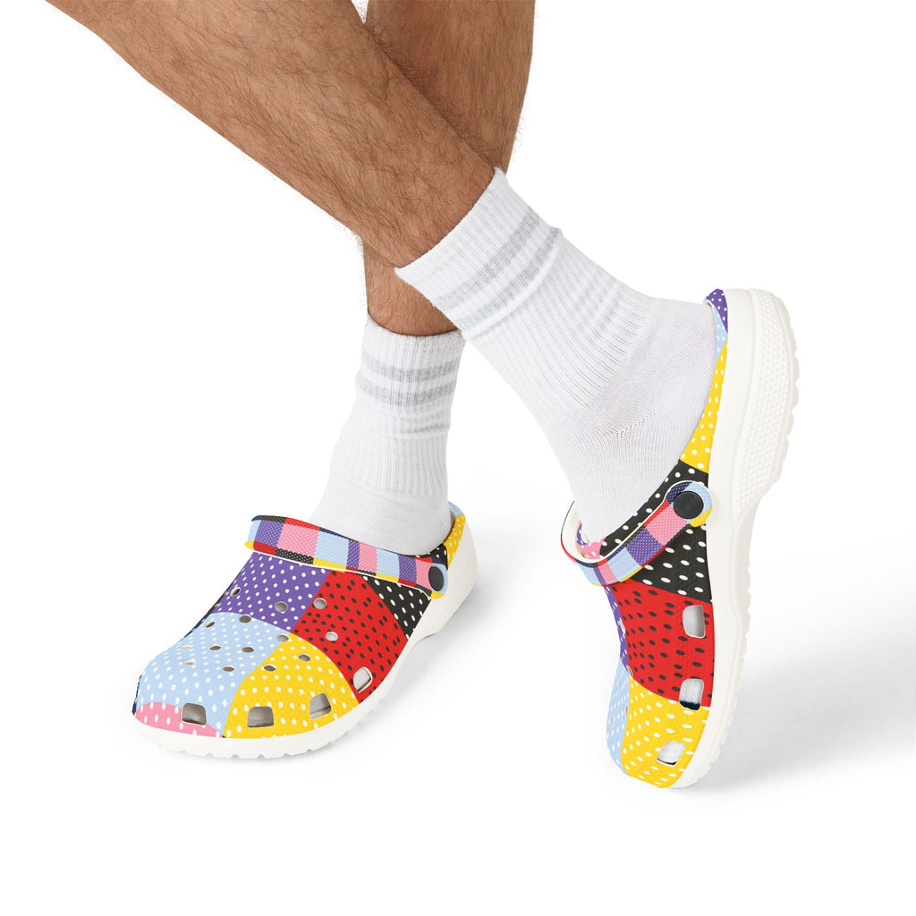 Patchwork Polka Dot EVA Clogs