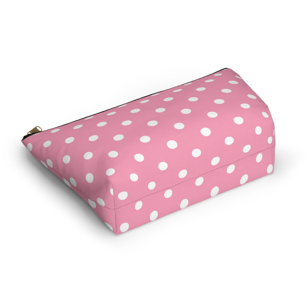 Pink Polka Dot Accessory Pouch | T-Bottom Makeup Bag