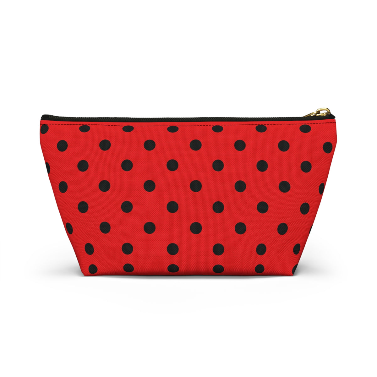 Red Black Polka Dot Accessory Pouch