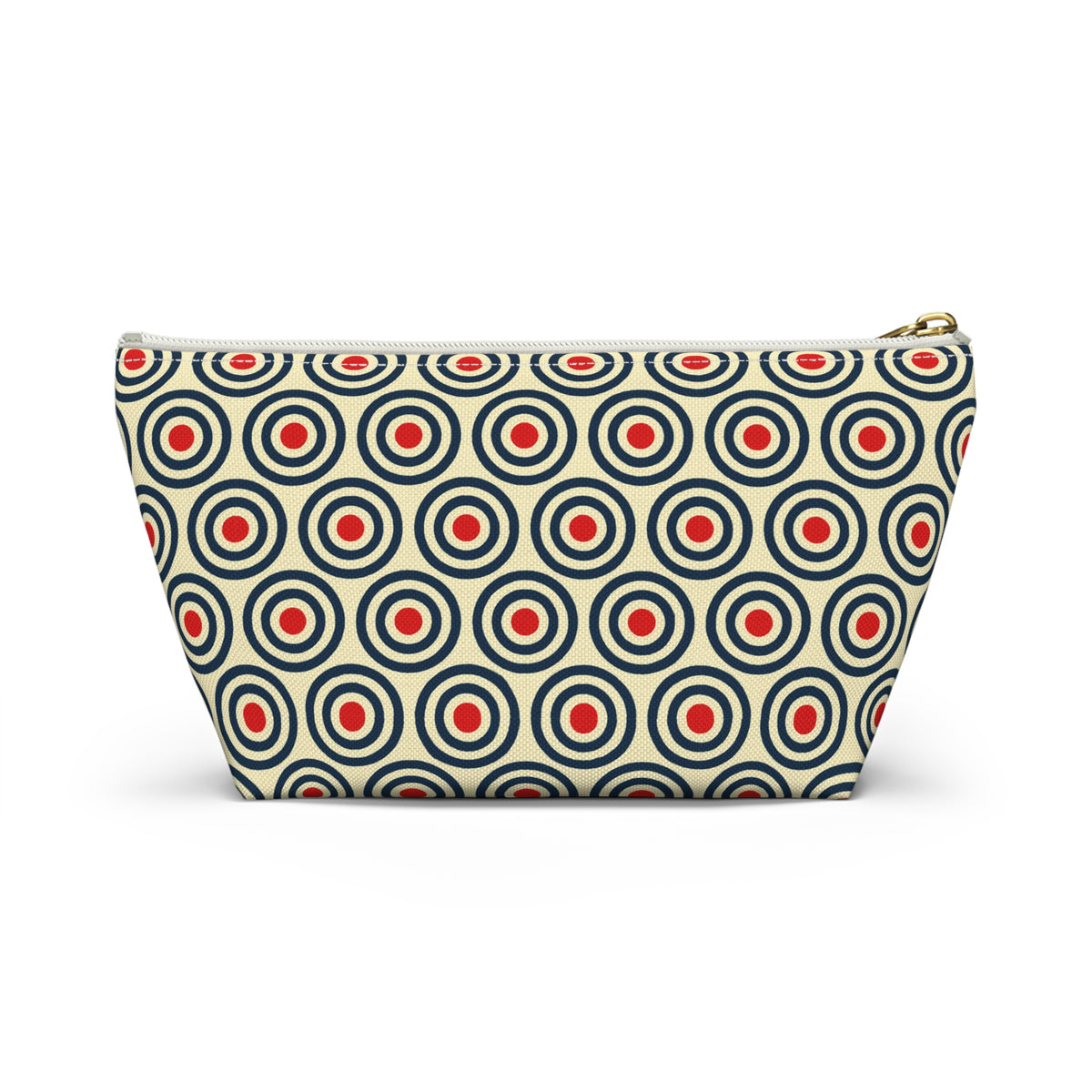 Retro Concentric Circles Accessory Pouch