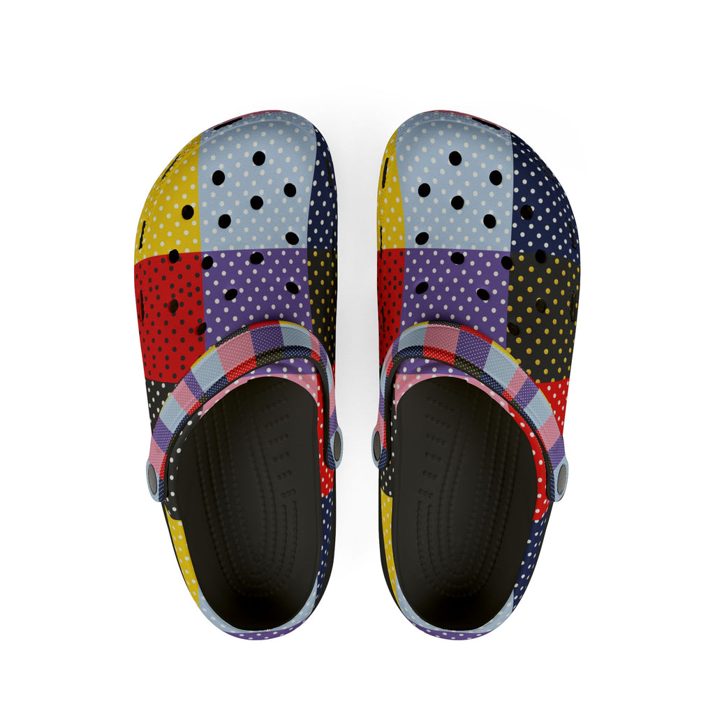 Patchwork Polka Dot EVA Clogs