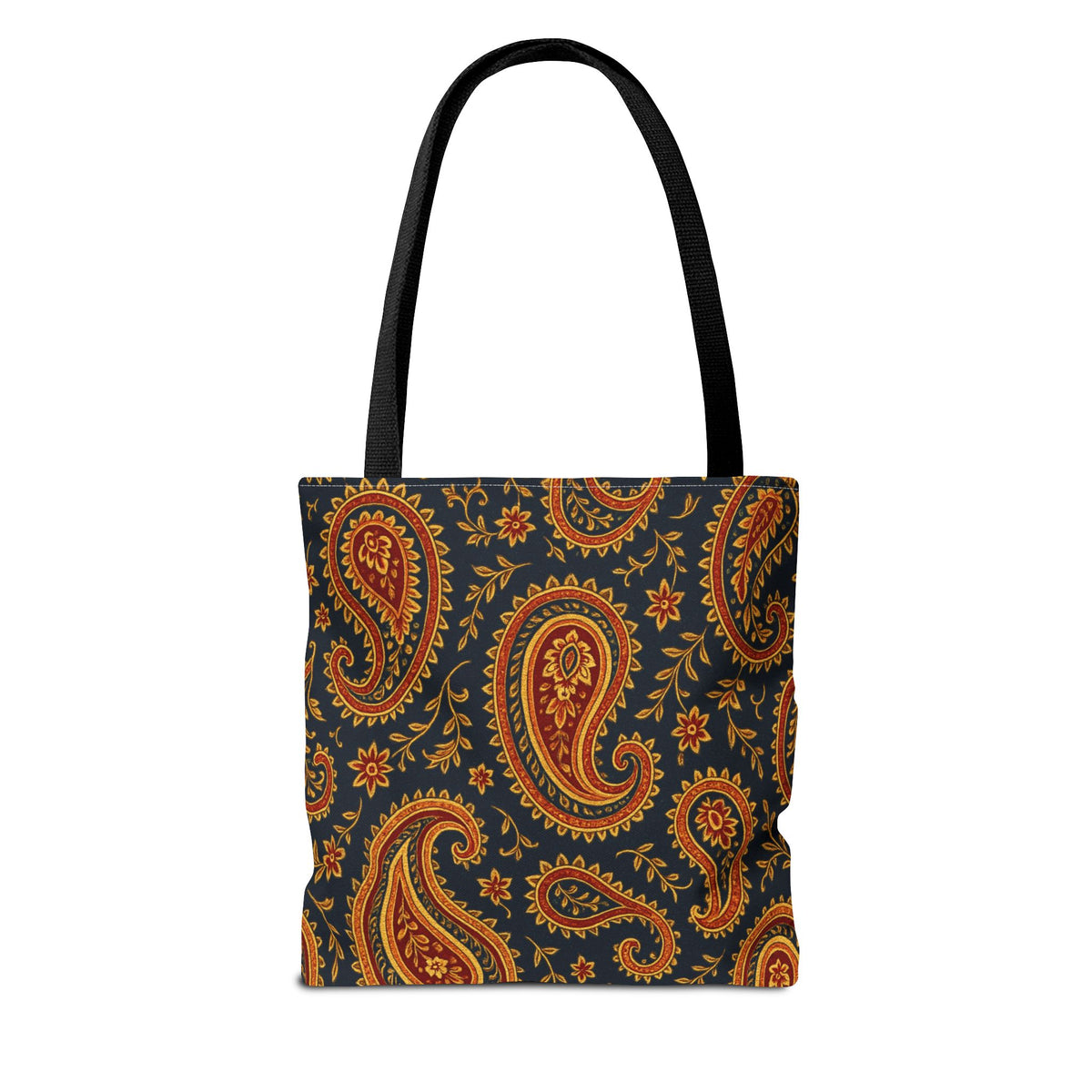 Autumn Paisley Pattern Tote Bag | All-Over Print