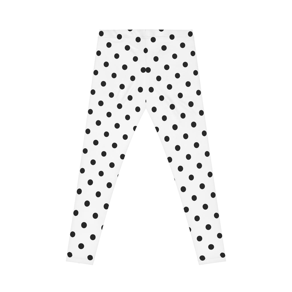 Black Polka Dot Leggings | All-Over Print