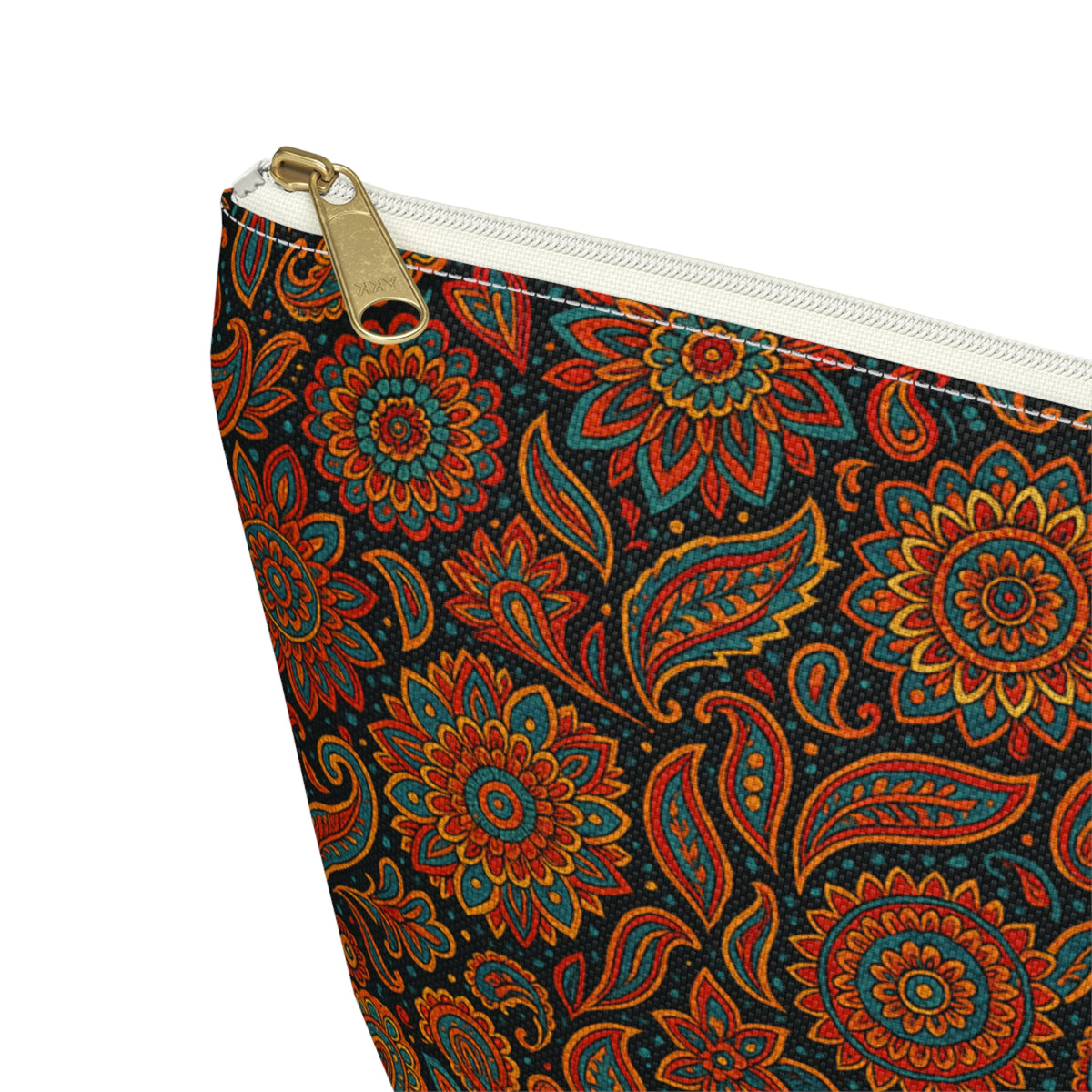 Bohemian Accessory Pouch, Makeup Bag, Travel Organizer, Toiletry Case, Gift for Her, Mandala Design