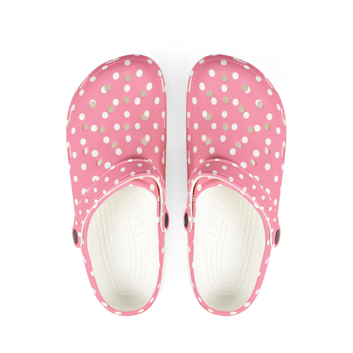 Pink Polka Dot EVA Foam Clogs