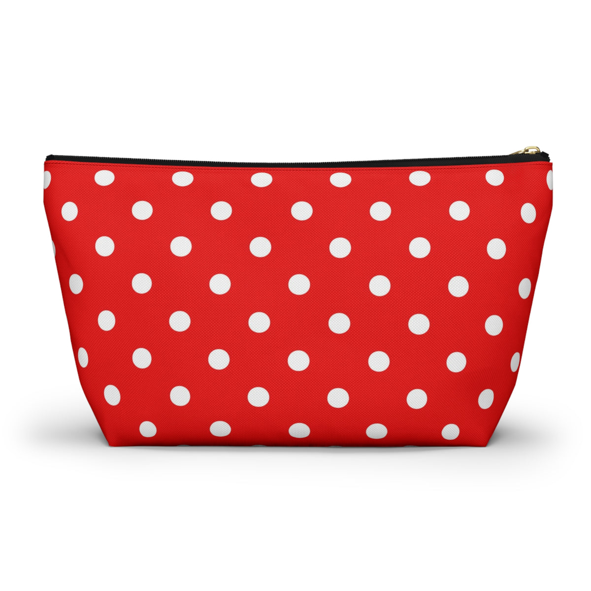 Red White Polka Dot Accessory Pouch