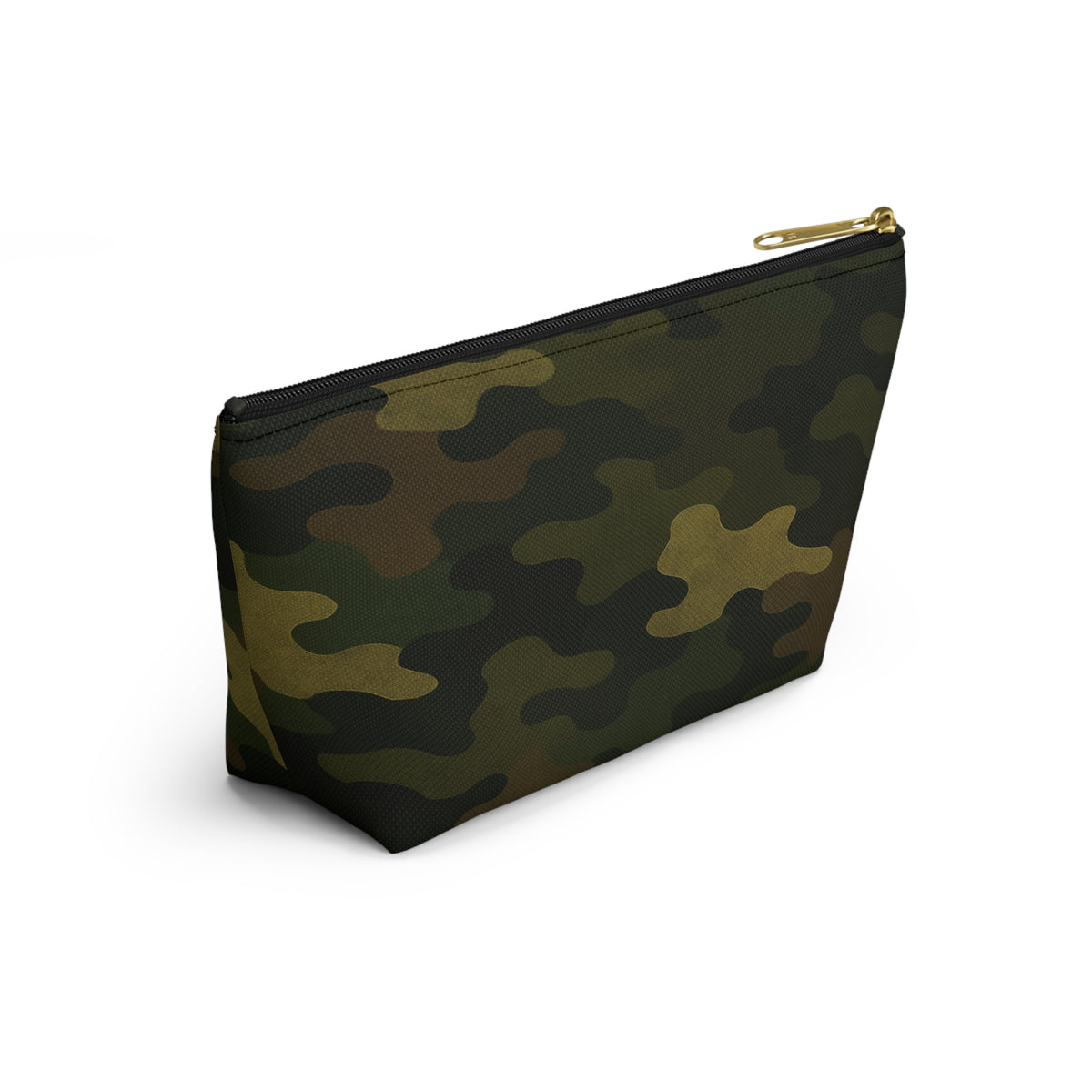 Camo Pattern Accessory Pouch | T-Bottom Zipper Pouch