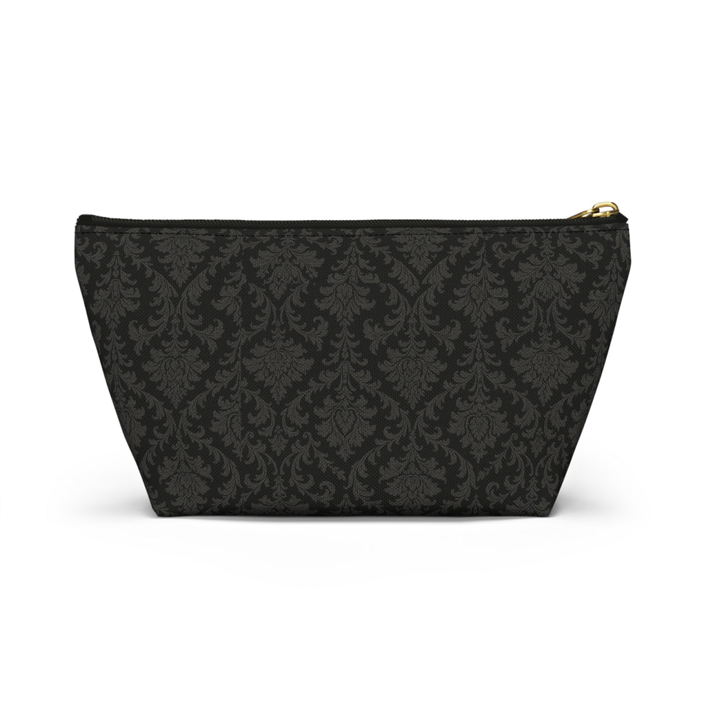 Black Damask Accessory Pouch