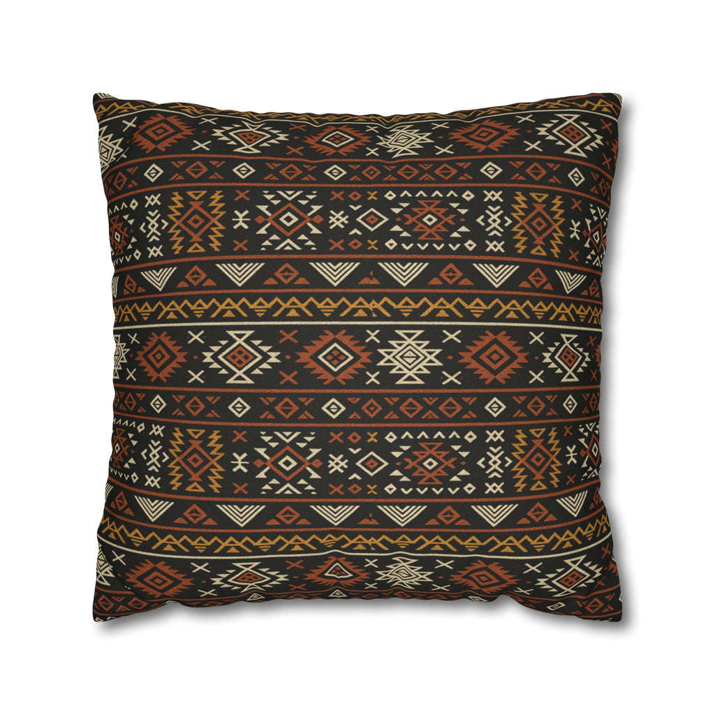 Southwestern Geometric Pattern Pillowcase | Aztec Stripe Boho Home Decor