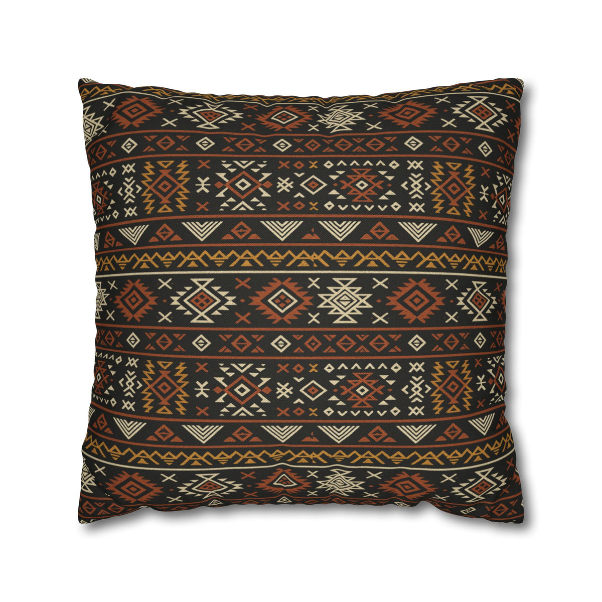 Southwestern Geometric Pattern Pillowcase | Aztec Stripe Boho Home Decor