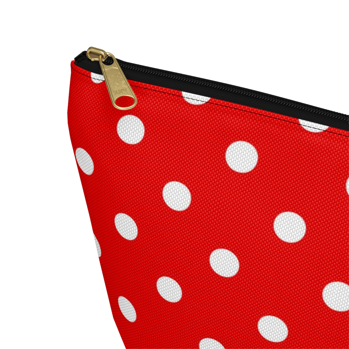 Red White Polka Dot Accessory Pouch