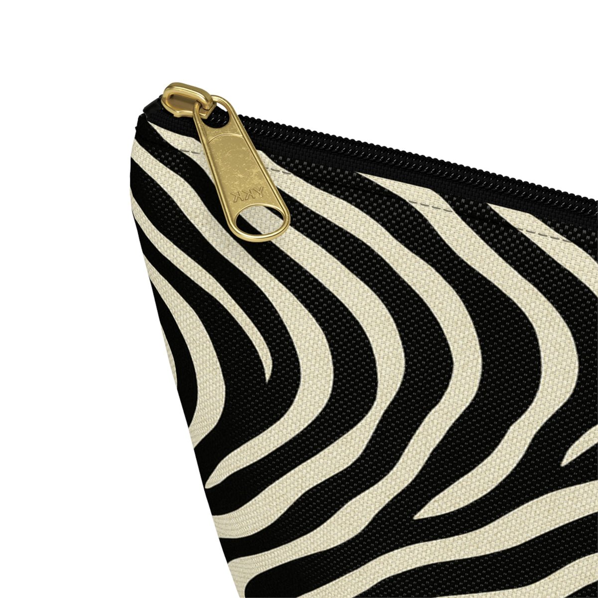 Zebra Print Accessory Pouch | T-Bottom Makeup Bag