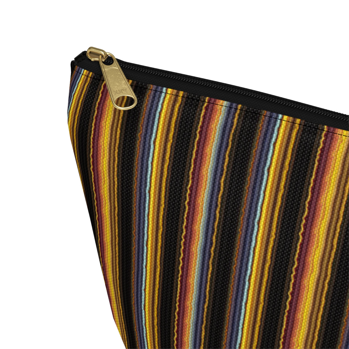 Autumn Stripe Accessory Pouch | T-Bottom Makeup Bag