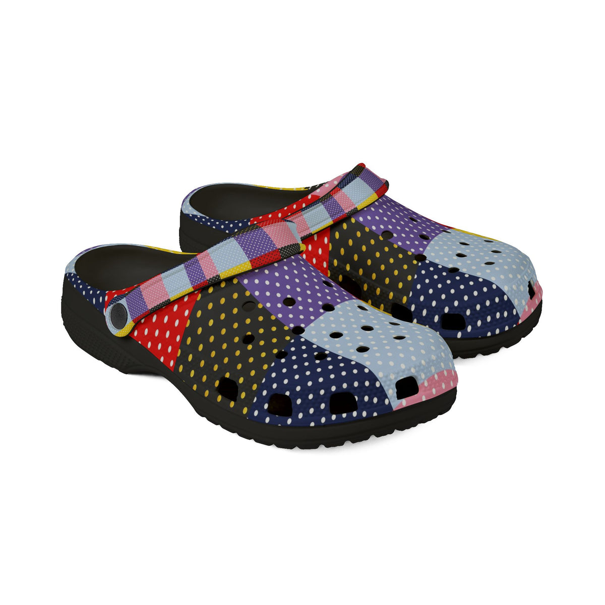 Patchwork Polka Dot EVA Clogs