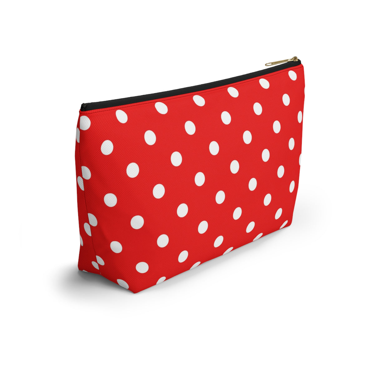 Red White Polka Dot Accessory Pouch