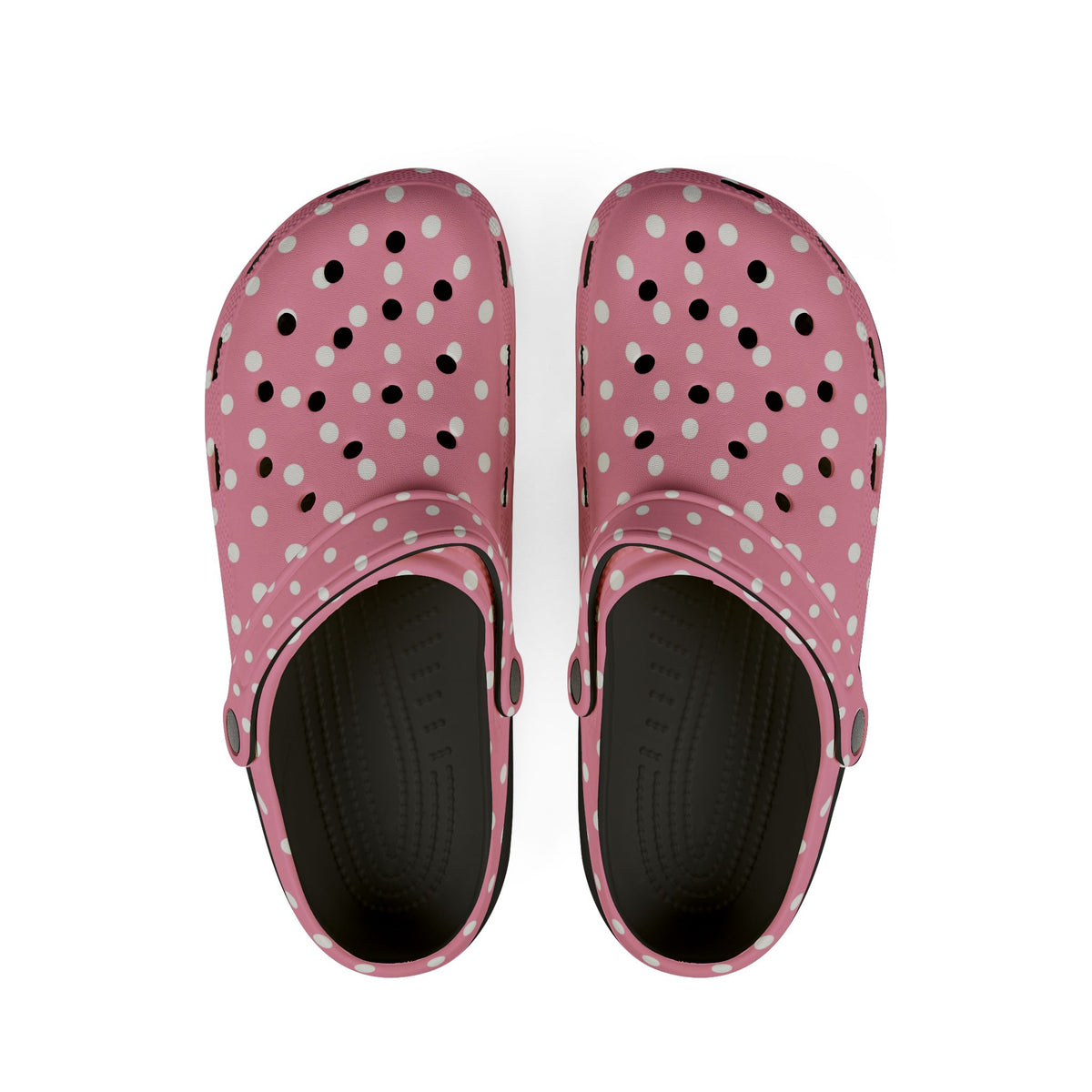 Pink Polka Dot EVA Foam Clogs